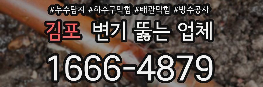 김포 변기 뚫는 업체