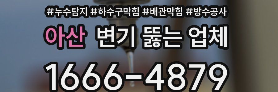아산 변기 뚫는 업체