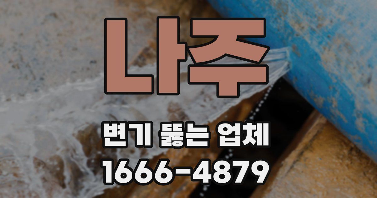 나주 변기 뚫는 업체