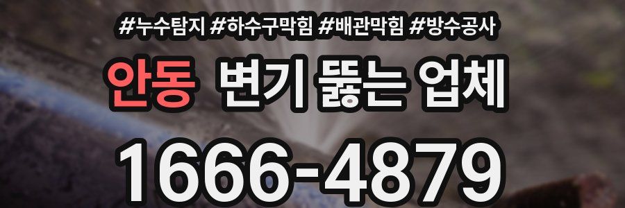 안동 변기 뚫는 업체