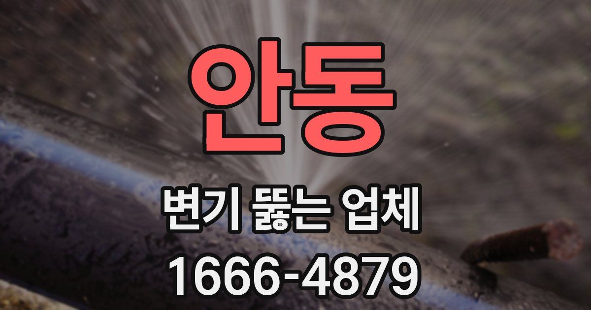 안동 변기 뚫는 업체