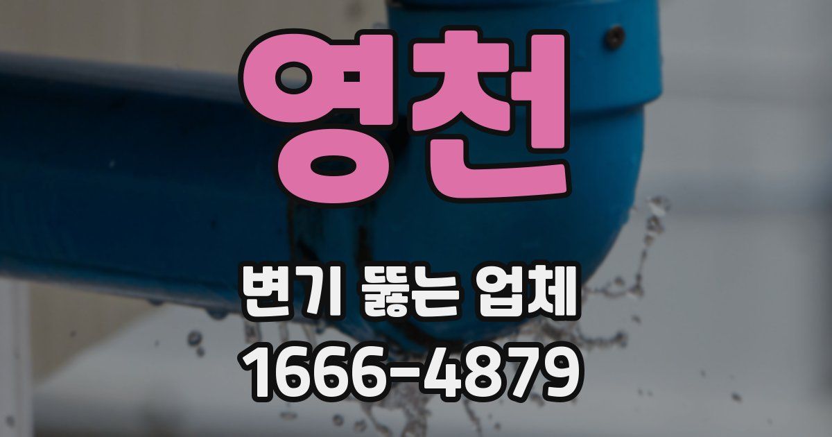 영천 변기 뚫는 업체