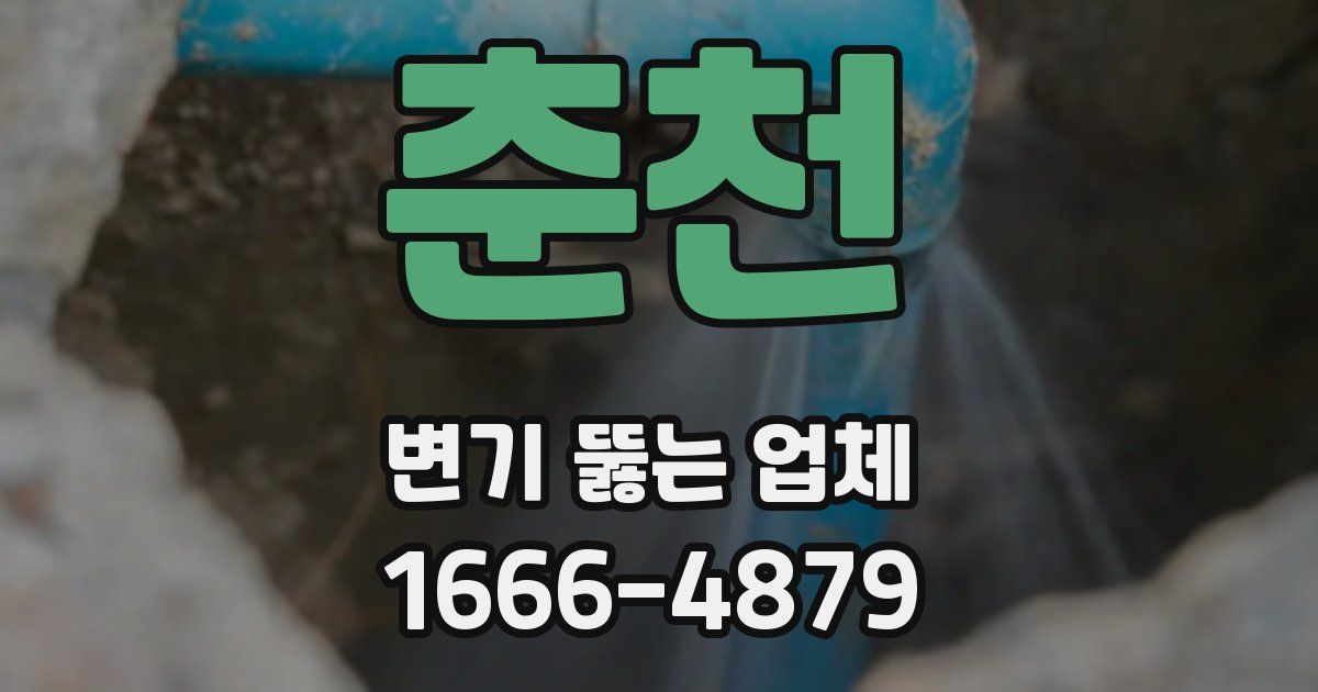 춘천 변기 뚫는 업체