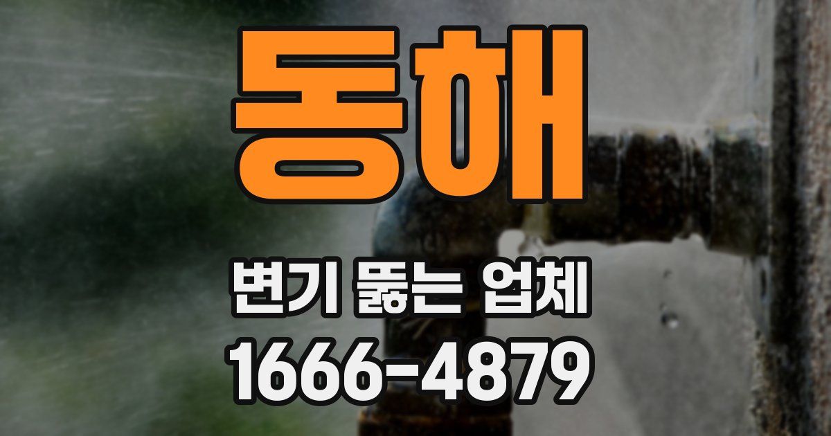 동해 변기 뚫는 업체