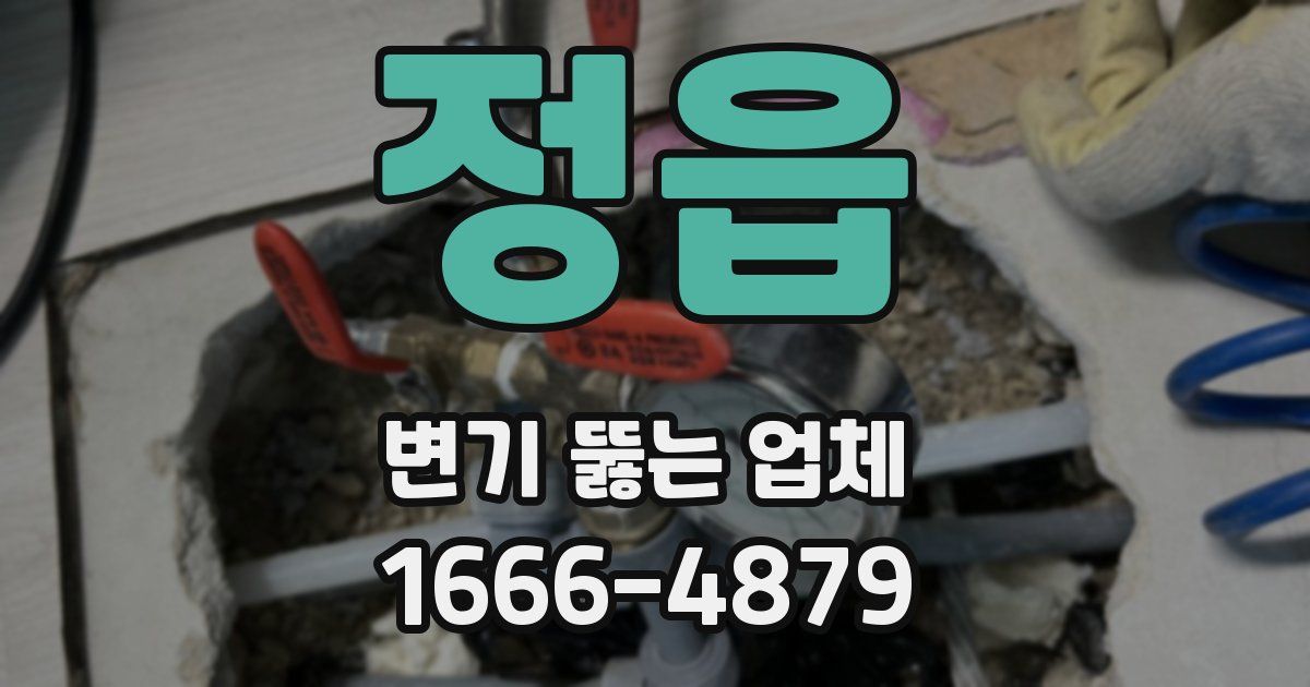 정읍 변기 뚫는 업체