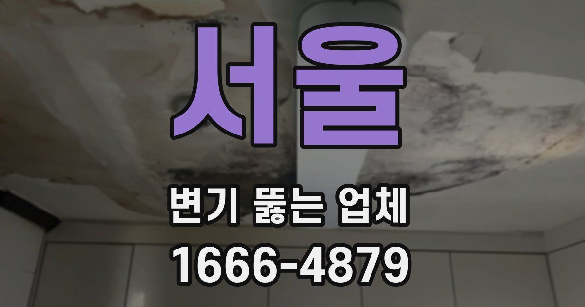 서울 변기 뚫는 업체