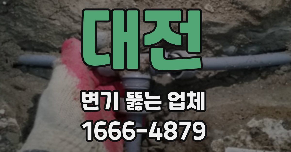 대전 변기 뚫는 업체