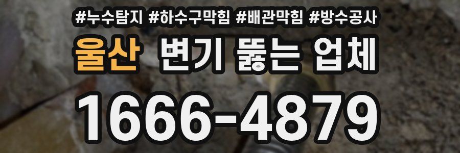울산 변기 뚫는 업체
