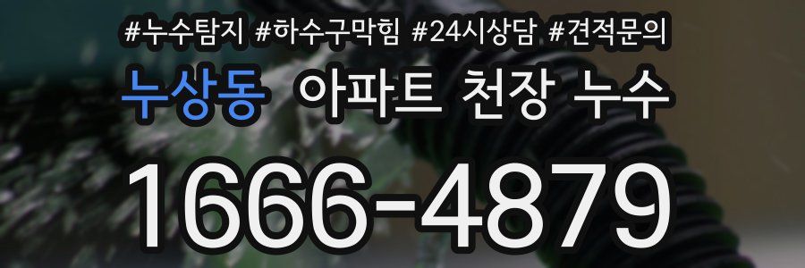 누상동 아파트 천장 누수