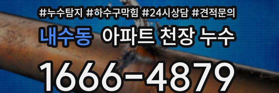 내수동 아파트 천장 누수