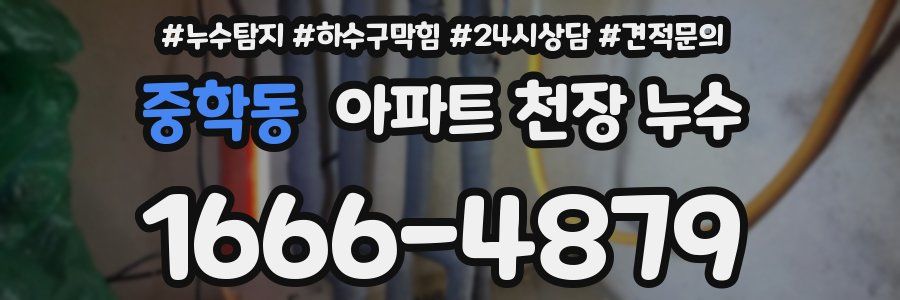중학동 아파트 천장 누수
