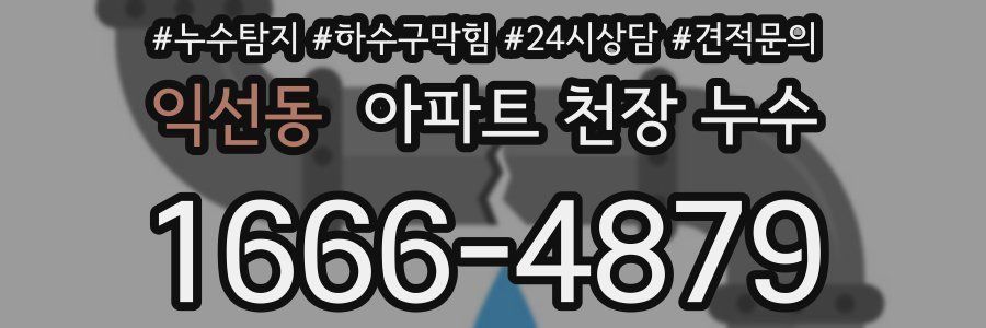 익선동 아파트 천장 누수