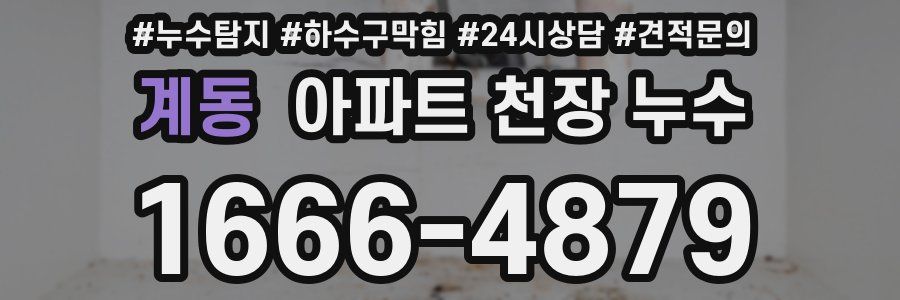 계동 아파트 천장 누수