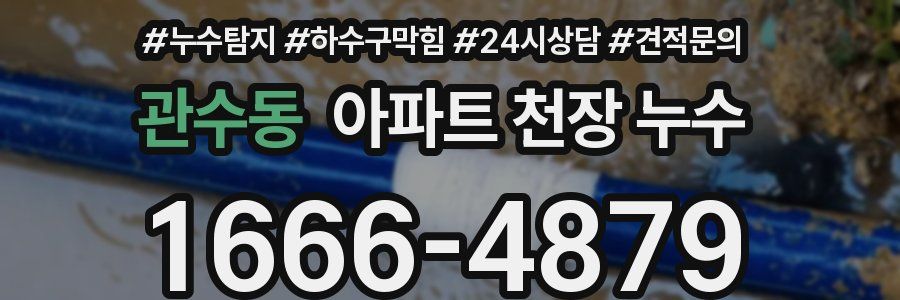관수동 아파트 천장 누수