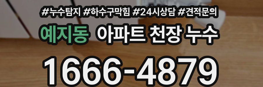 예지동 아파트 천장 누수
