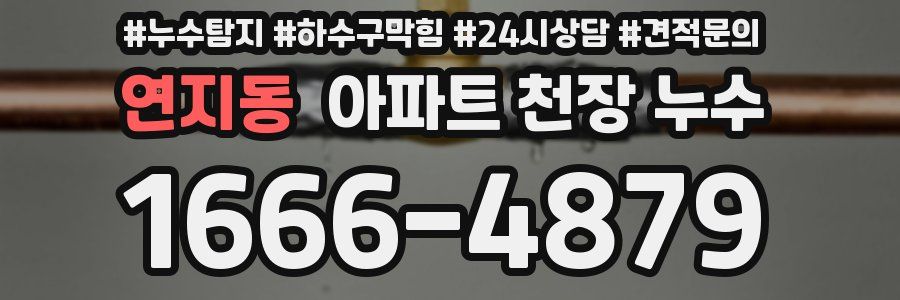 연지동 아파트 천장 누수