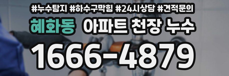 혜화동 아파트 천장 누수