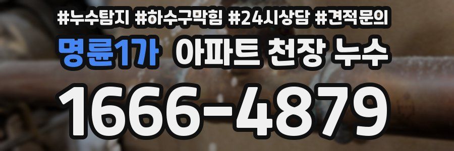 명륜1가 아파트 천장 누수