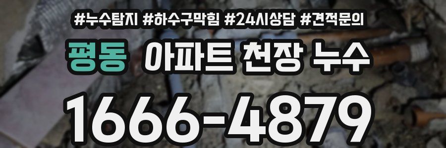 평동 아파트 천장 누수