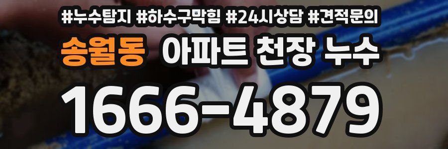 송월동 아파트 천장 누수