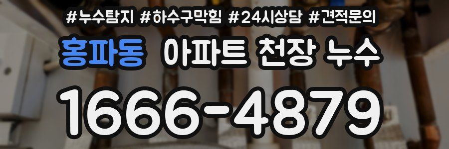 홍파동 아파트 천장 누수