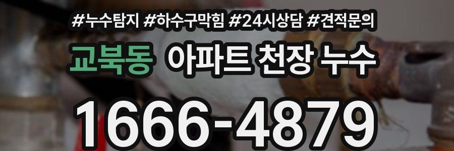 교북동 아파트 천장 누수