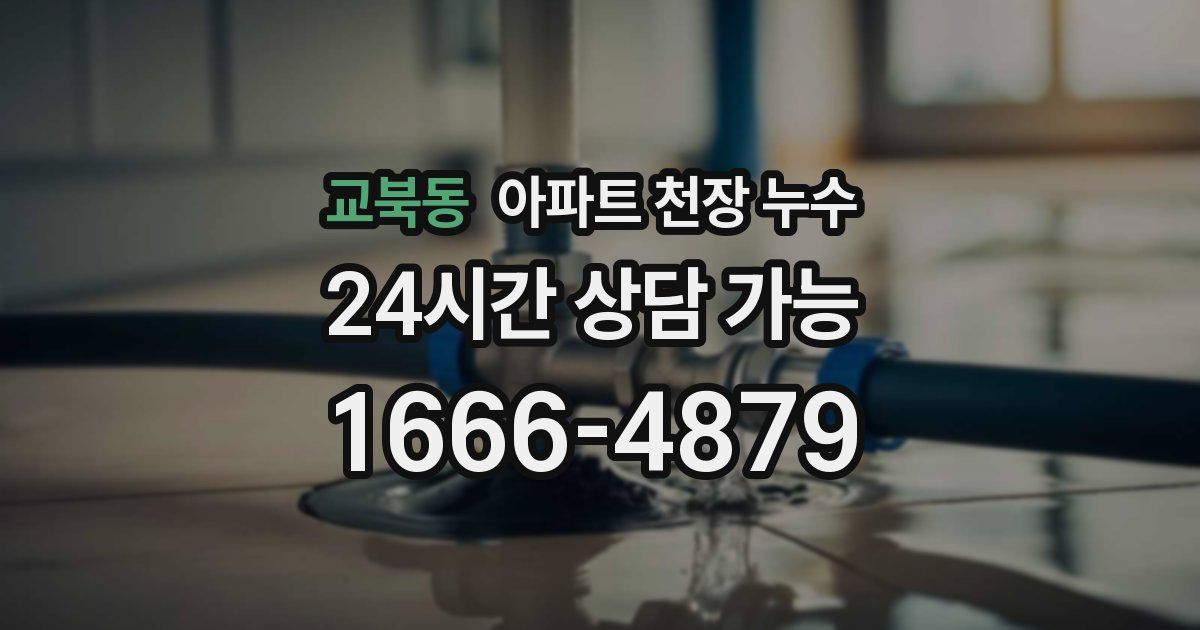 교북동 아파트 천장 누수