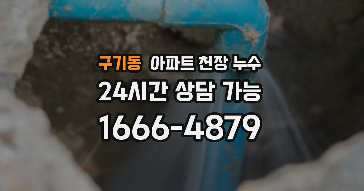 구기동 아파트 천장 누수