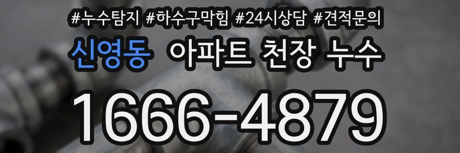 신영동 아파트 천장 누수