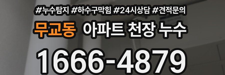 무교동 아파트 천장 누수