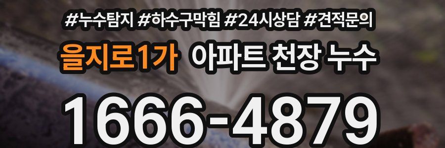 을지로1가 아파트 천장 누수