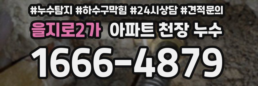 을지로2가 아파트 천장 누수