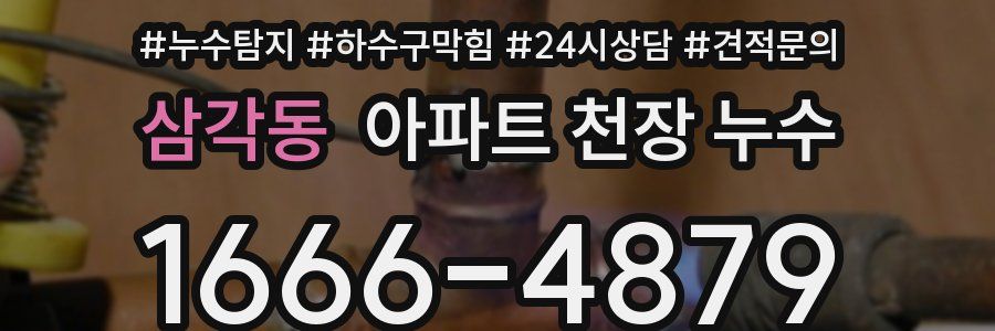 삼각동 아파트 천장 누수