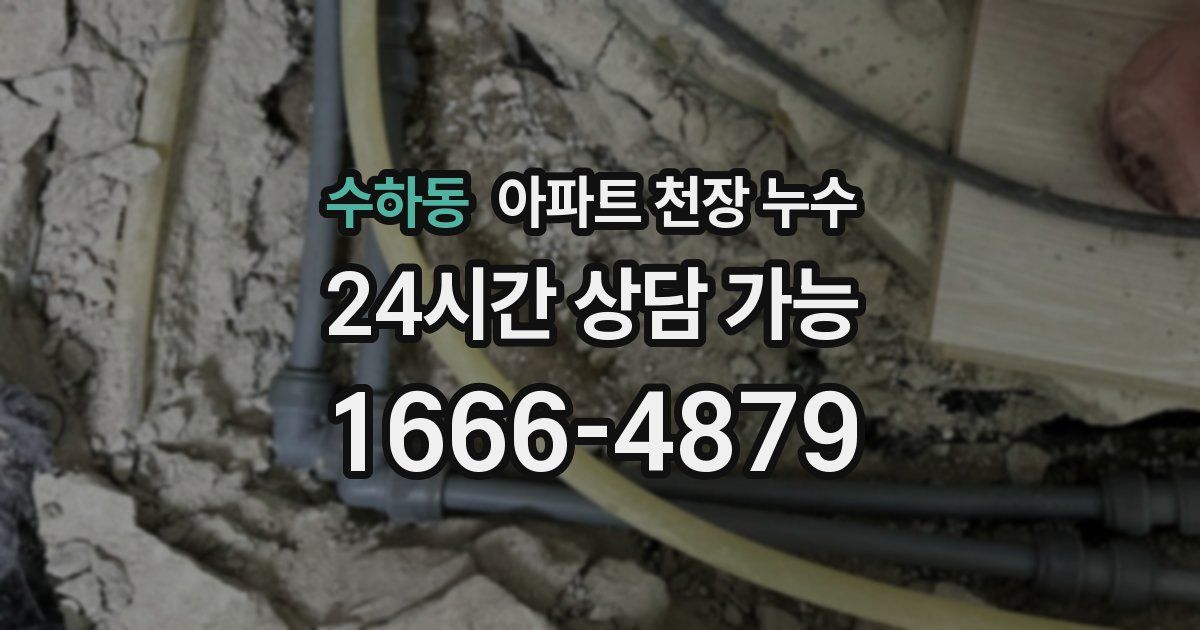수하동 아파트 천장 누수
