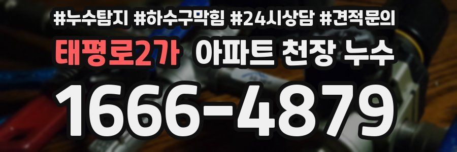 태평로2가 아파트 천장 누수
