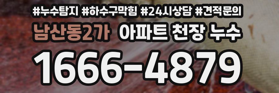 남산동2가 아파트 천장 누수