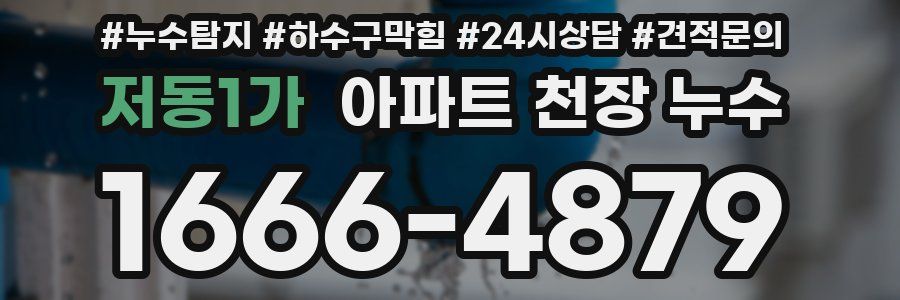 저동1가 아파트 천장 누수