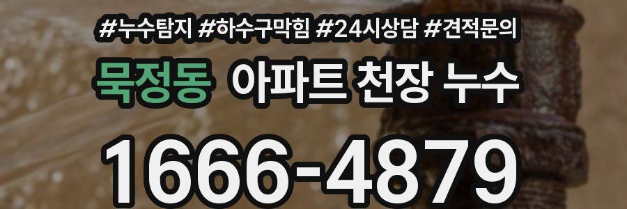 묵정동 아파트 천장 누수