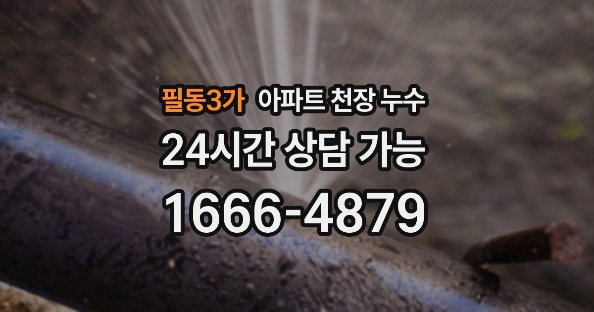 필동3가 아파트 천장 누수