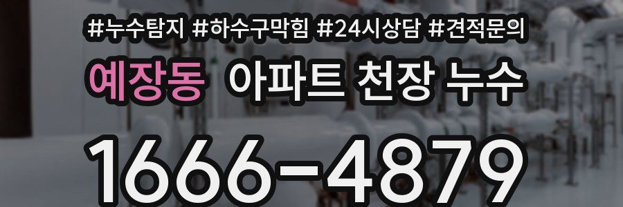예장동 아파트 천장 누수