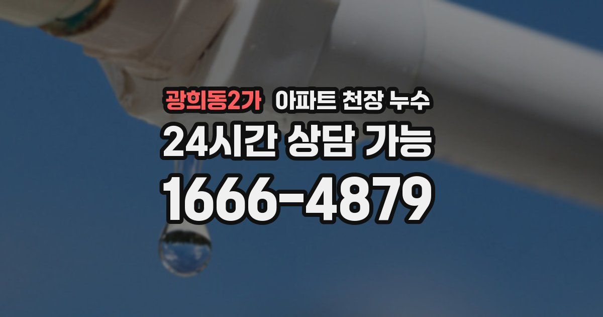 광희동2가 아파트 천장 누수