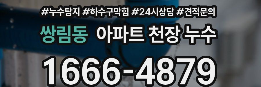 쌍림동 아파트 천장 누수