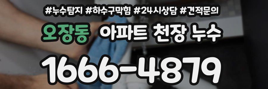 오장동 아파트 천장 누수