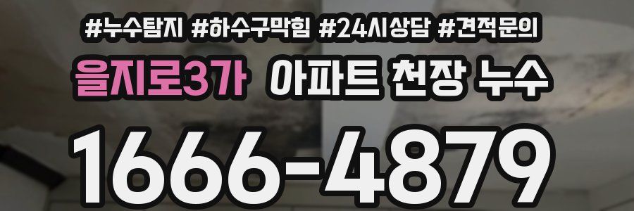 을지로3가 아파트 천장 누수