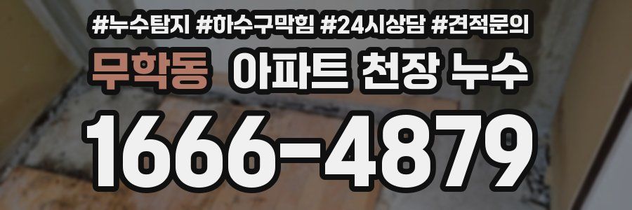 무학동 아파트 천장 누수