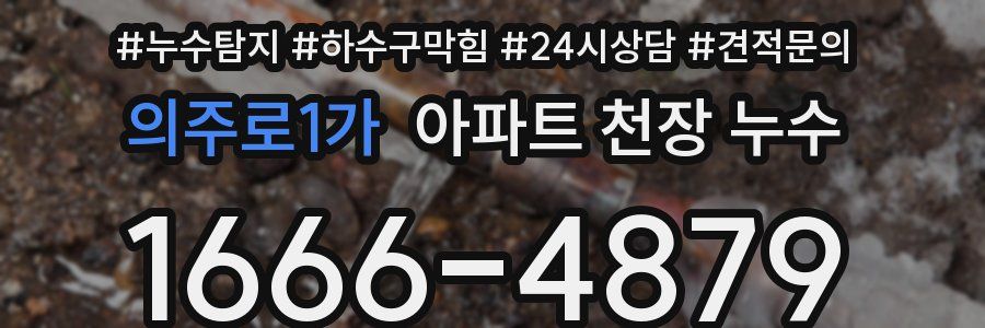 의주로1가 아파트 천장 누수