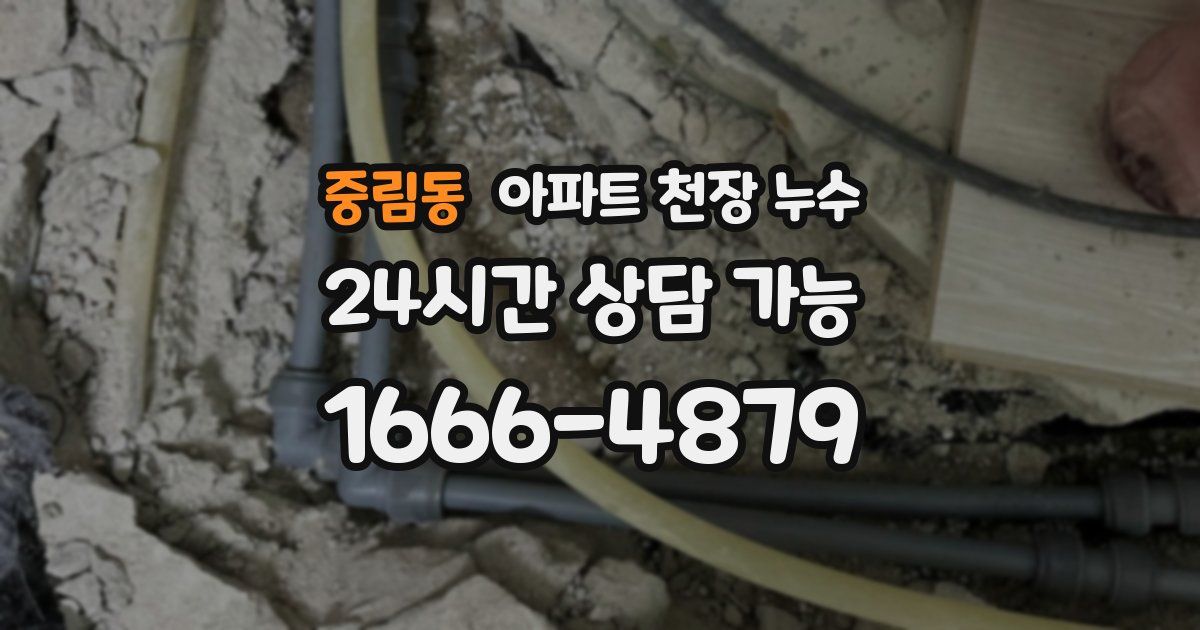 중림동 아파트 천장 누수