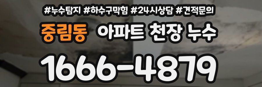 중림동 아파트 천장 누수