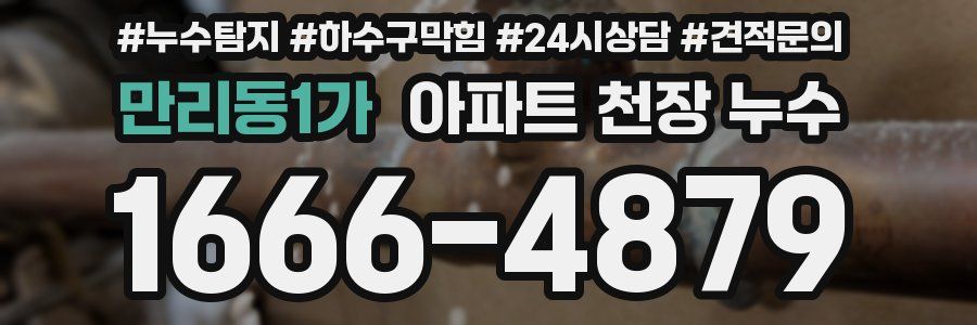 만리동1가 아파트 천장 누수
