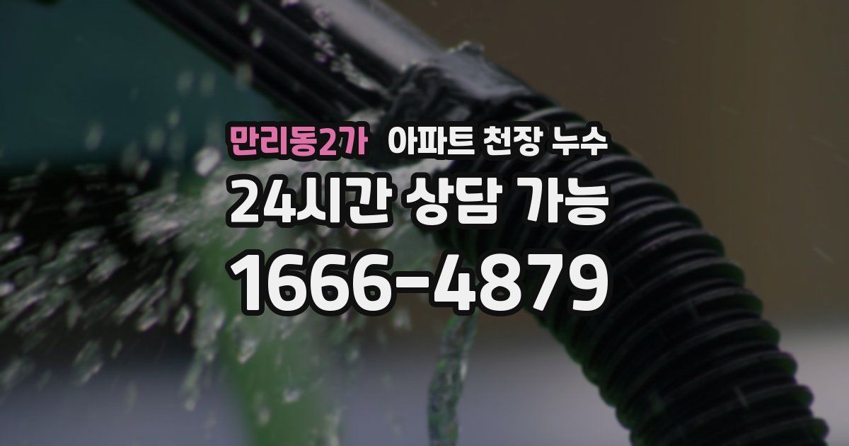 만리동2가 아파트 천장 누수